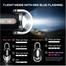 Glimmer 7 Mode USB Keychain Flashlight 300LM Rechargeable Emergency And Outdoor Light image