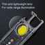 Glimmer S020 Mini Cob Led Keychain Flashlight 500 Mah 300lm Usb Type Dash C Rechargeable Edc Torch With 8 Modes And Uv Light Ipx4 Waterproof image