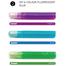 Glitter Glue Set, 6 pcs (Multicoloured) image