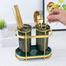 Green Gold Double Spoon Clear image