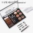 HANDAIYAN-12 Eyebrow Cream Pressed Powder with Brushes eyebrow Pencil Cards Set Palette Makeup Cosmetics image