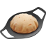 HAWKINS FUTURA 24 CM CAST IRON TAVA, CAST IRON TAWA FOR ROTI, CAST IRON COOKWARE FOR KITCHEN, BLACK image