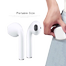 HBQ I7S Double Dual Mini Wireless 4.1 Bluetooth Earphone With Power Case - White image