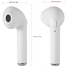 HBQ I7S Double Dual Mini Wireless 4.1 Bluetooth Earphone With Power Case - White image