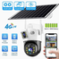 HD 4MP V380 Dual Lens WiFi 4G Solar Security Camera - T4 image