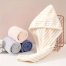 Hair Drying Towel Button Bath Head Turban Hair Towel Wrap -1Pcs image