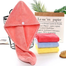 Hair Drying Towel Button Bath Head Turban Hair Towel Wrap -1Pcs image