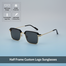 Half Frame Custom Logo Sunglasses image