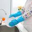 Half Hand Kitchen Gloves 1 Pair - Blue image