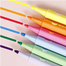 Half Sugar Fluorescent Pen Students With Large Capacity Color Handbook Marker Pen Key Points 6 Pcs Set image