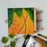 Hand-Painted Acrylic Mini Canvas With Wooden Easel 4×4 Inch – Twilight Moment image
