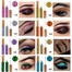 Handaiyan 12 color pearl Liquid Eyeshadow Set Matte Diamond Waterproof Glitter Eyeliner Shadow image