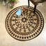 Handcrafted Boho Pattern Round Jute Rug image
