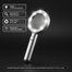 Handheld Magnifier Bright 6 LED Illuminated Lighted Magnifying Glass 4X 75mm Loupe image