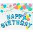 Happy Birthday Balloon 13 Pcs - 1 Pack image