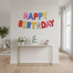 Happy Birthday Foil Balloon Banner Big Size Letter Multicolor-1pack image