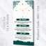 Hasain Mart Arabic Calligraphy Wall Clock 12 x 20 Inch image