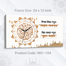Hasain Mart Arabic Calligraphy Wall Clock 12 x 20 Inch image