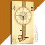 Hasain Mart Arabic Calligraphy Wall Clock 12 x 20 Inch image