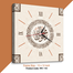 Hasain Mart Arabic Calligraphy Wall Clock 12 x 20 Inch image