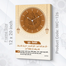 Hasain Mart Arabic Calligraphy Wall Clock 12 x 20 Inch image