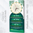 Hasain Mart Arabic Calligraphy Wall Clock 12 x 20 Inch image