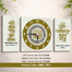 Hasain Mart Combo Wall Clock 24 x 12 Inch (Total) image