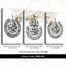 Hasain Mart Islamic Wall Canvas Combo 36 x 16 Inch (Total) image