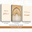Hasain Mart Islamic Wall Canvas Combo 36 x 16 Inch (Total) image
