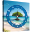 Hasain Mart Natural Wall Clock 24 x 12 Inch image