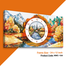 Hasain Mart Natural Wall Clock 24 x 12 Inch image