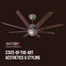 Havells 53 Inch Octet Walnut Brushed Nickel Ceiling Fan - 6203257 image