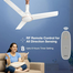 Havells Crista BLDC 1200mm Dust Resistant Coating Remote Control Ceiling Fan (Pearl White) image