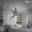 Havells Crista BLDC 1200mm Dust Resistant Coating Remote Control Ceiling Fan (Slate Chrome) image