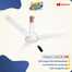 Havells Crista BLDC 1200mm Dust Resistant Coating Remote Control Ceiling Fan (Pearl White) image