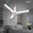 Havells Crista UL 1200mm Dust Resistant IOT Enable Remote Control BLDC Inverter Ceiling Fan (Pearl White) image