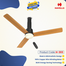 Havells Elio Prime UL 1200mm 100 Percent Copper BLDC RF Remote Four Mode Ceiling Fan (Pine Wood Matte Black) image