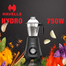 Havells Hydro 750W Mixer Grinder Blender Gray 3 Jars image