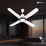 Havells Libeccio BLDC UL 1200mm ABS Blades RF remote 4 blade Underlight Ceiling Fan (Pearl White) image