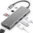 Havit H408 7 In 1 Type-c To Hdmi 4k 3 × Usb 3.0 Pd Sd Tf Multi Interface Hub image