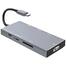 Havit H408 7 In 1 Type-c To Hdmi 4k 3 × Usb 3.0 Pd Sd Tf Multi Interface Hub image