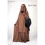 Haya Set Abaya (2 Part Set) | Milk-Coffee image