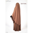 Haya Set Abaya (2 Part Set) | Milk-Coffee image