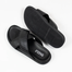 Hazzle Comfort Cross Black Leather Sandal image