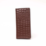 Hazzle Croco Dice Wallet Long Chocolate Premium Leather Stylish Design image