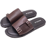 Hazzle Posh Dice Chocolate Dice Leather Sandal Premium Stylish Design image