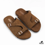 Hazzle Premium Suede Sandal Double Belt Brown Stylish Design image