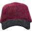 Head Gear Red Wine Grey Dual Tone Cord Cap image