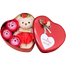 Heart-Shaped Box with Teddy and Roses Valentine Day Best Love Gift -1Pc image