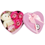 Heart-Shaped Box with Teddy and Roses Valentine Day Best Love Gift -1Pc image